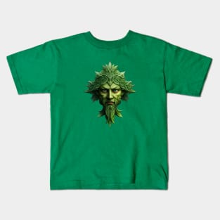 The Mountain Mens Celtic Wiccan Pagan Green Man Kids T-Shirt